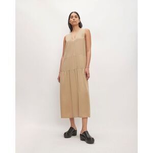 Everlane khaki The TENCEL V-Neck Dress